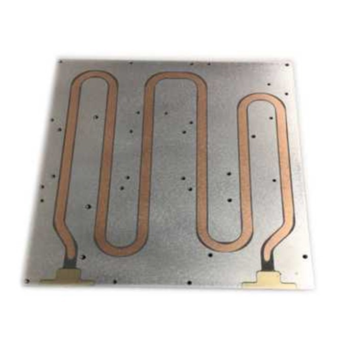 Placa de resfriamento líquido com tubo de cobre usinado CNC personalizado