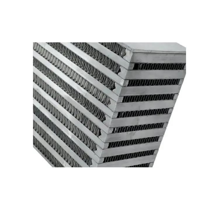 Fabricante OEM-placa de alumínio-barra-fin-trocador de calor-núcleo